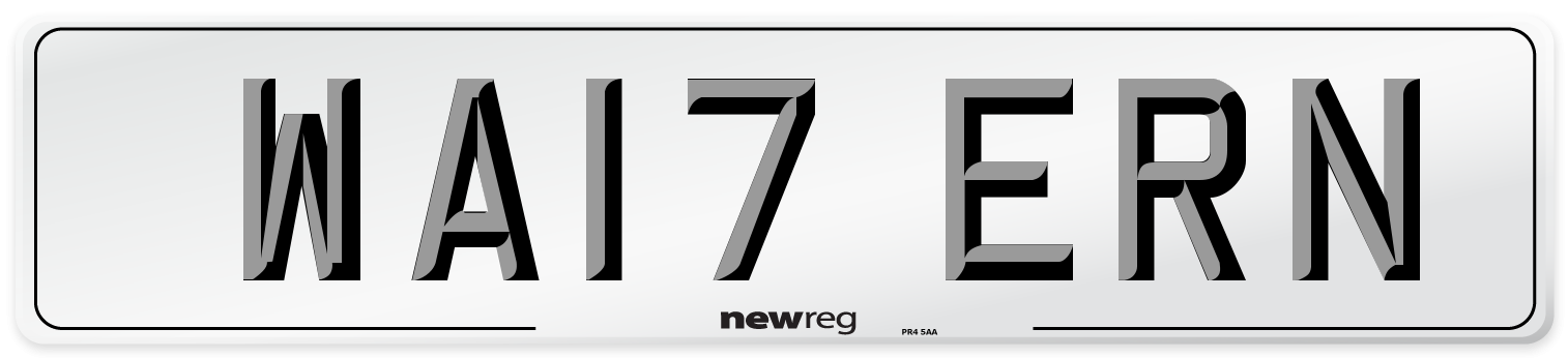 WA17 ERN Number Plate from New Reg